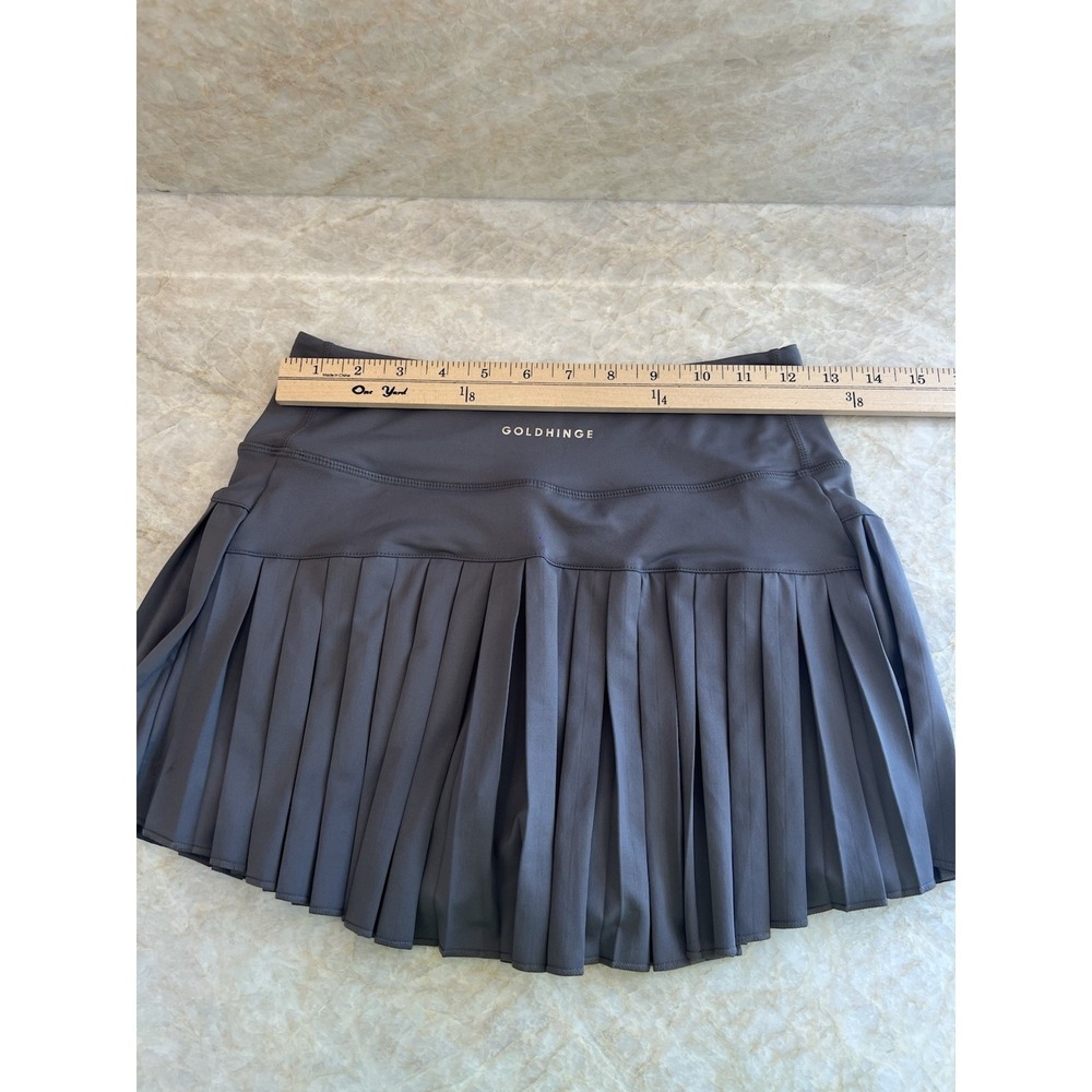 Goldhinge Women's Tennis Skort Skirt Gray XS 25 Stretch Waist - Picture 4 of 5